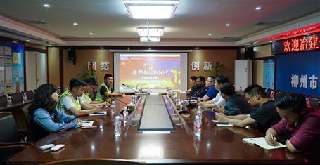公司组织人事处到集团五建项目部学习交流党必赢作